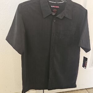 Tony Hawk Black Button Down Shirt for Boys XL 18/20